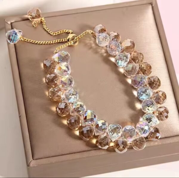 Deniz Khan Champagne Crystal Bracelet