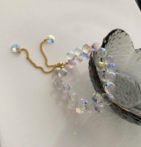 Deniz Khan White Crystal Bracelet - Image 4