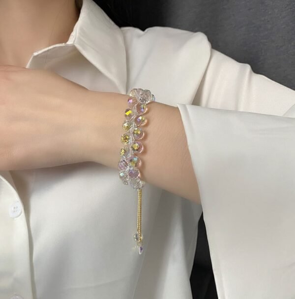 Deniz Khan White Crystal Bracelet - Image 7